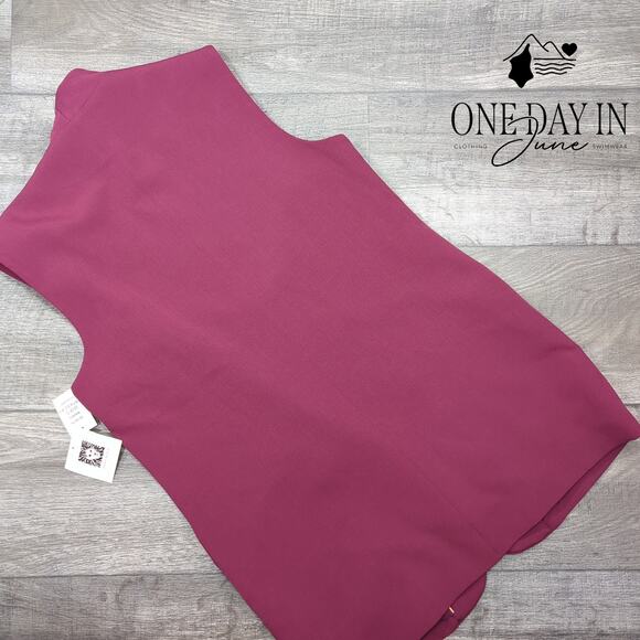 Anne Klein Sleeveless Overcoat Size 12 - Picture 5 of 5